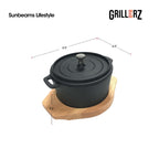 [Official] Slique Cast Iron Sizzling Soup Pot/Casserole & Skillet - Heavy Duty Deep Dish Cookware