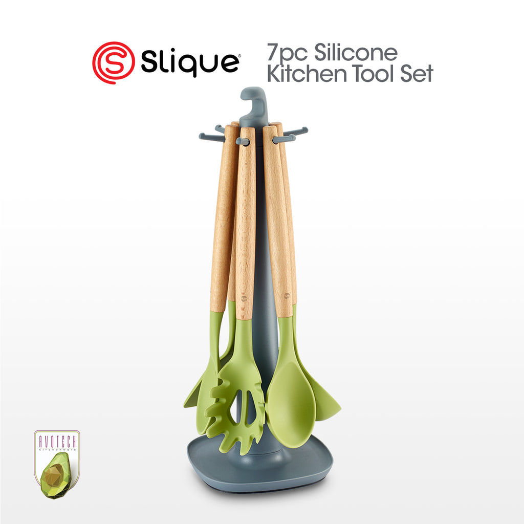 Slique Avotech Kitchen Utensils Collection Silicone & Nylon Cooking Tools