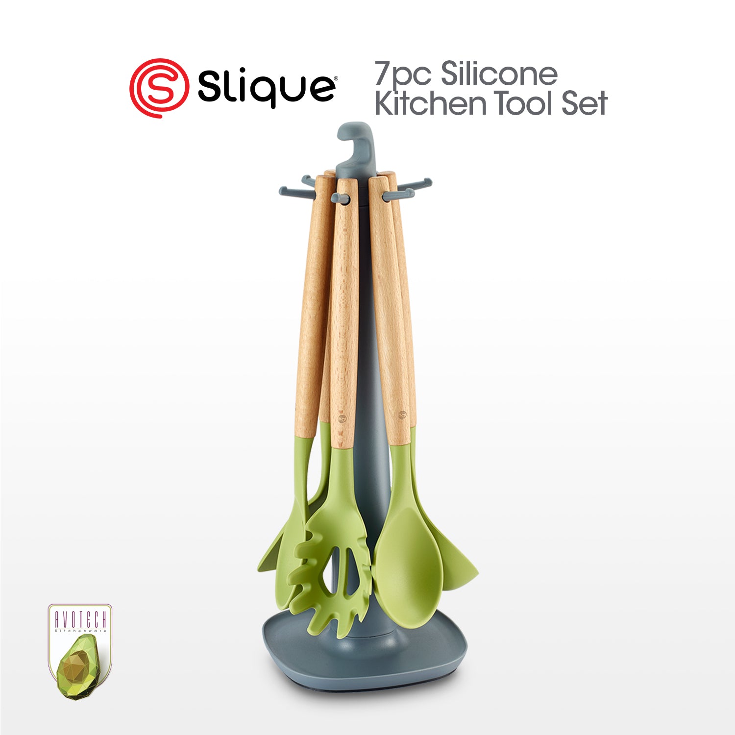 Slique Avotech Kitchen Utensils Collection Silicone & Nylon Cooking Tools