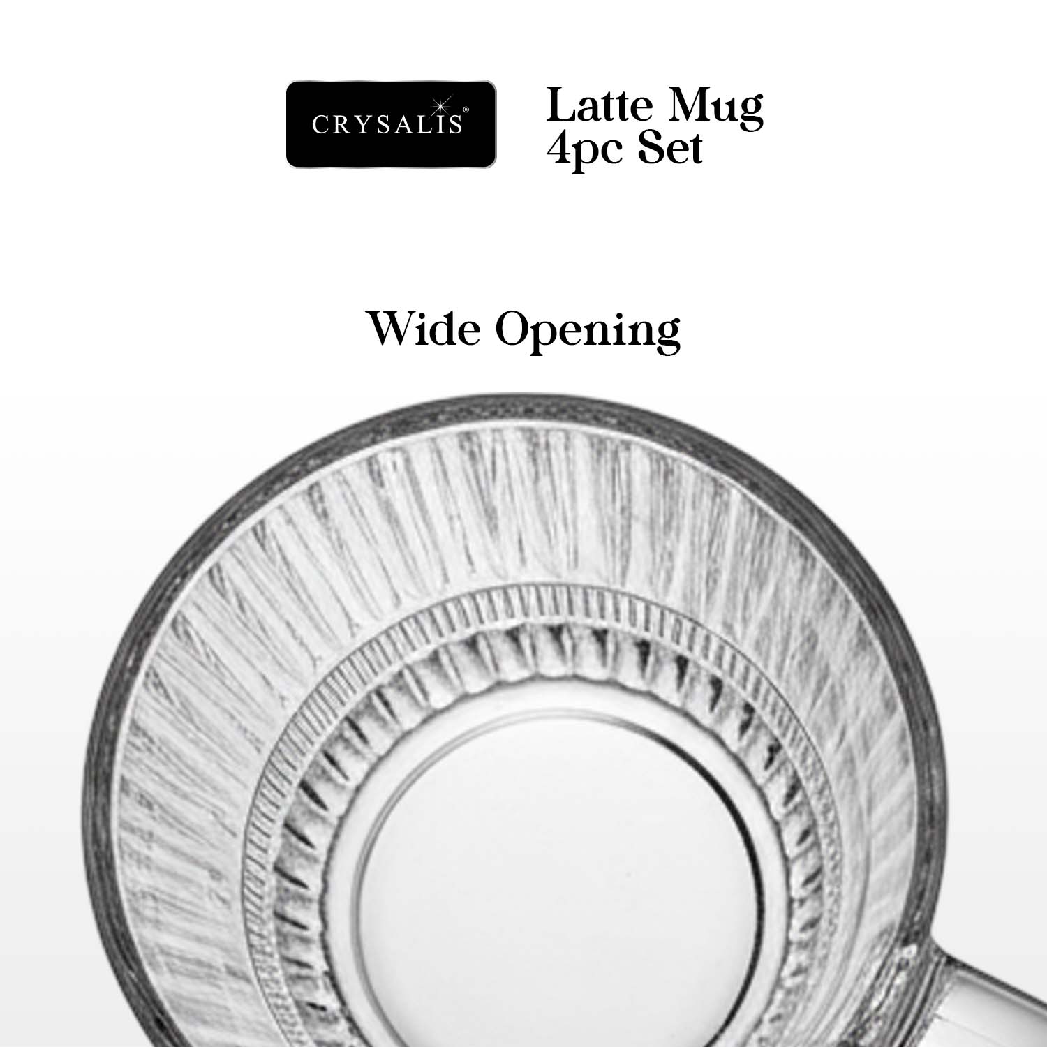 Crysalis Linear Glassware Collection Dinner Plates Bowls Coffee Mugs Glass Cups Set