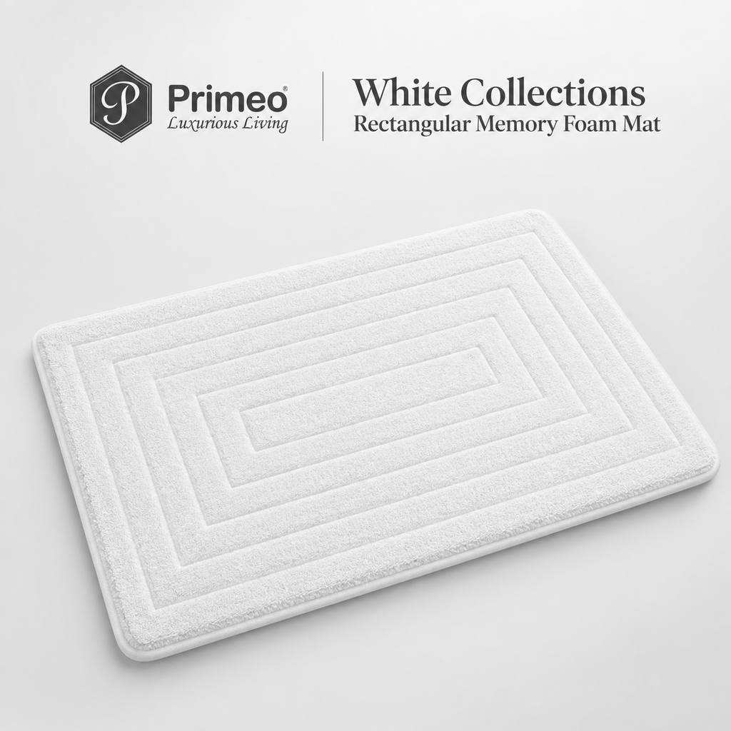 Primeo Non Slip Memory Foam Bath Mat Quick Dry Water Absorbent Toilet Floor Mat Kitchen Doormat Carpet