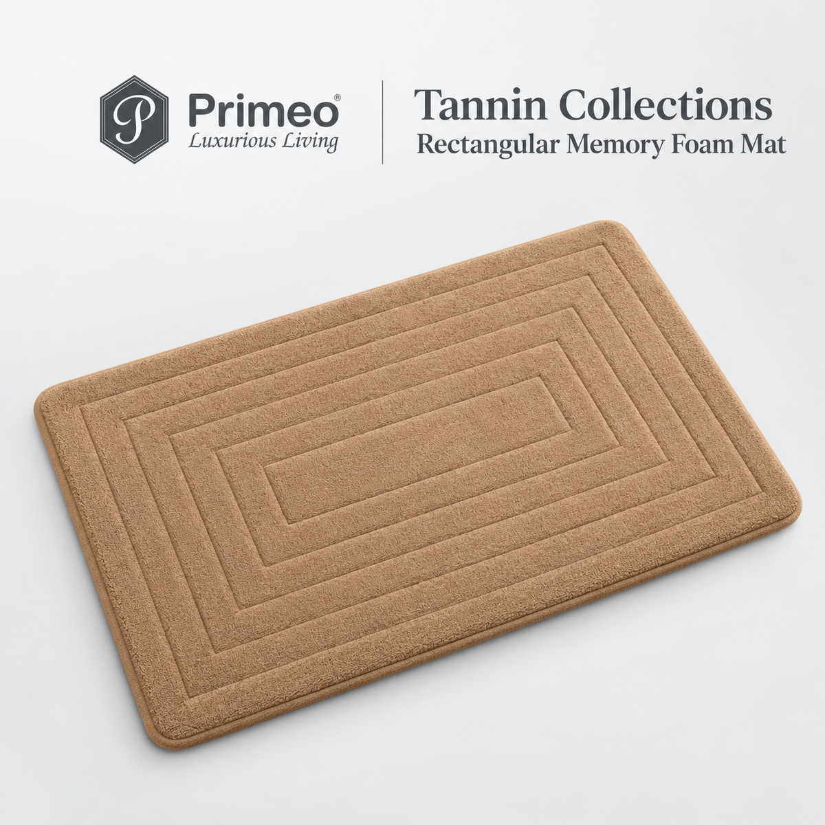 Primeo Non Slip Memory Foam Bath Mat Quick Dry Water Absorbent Toilet Floor Mat Kitchen Doormat Carpet