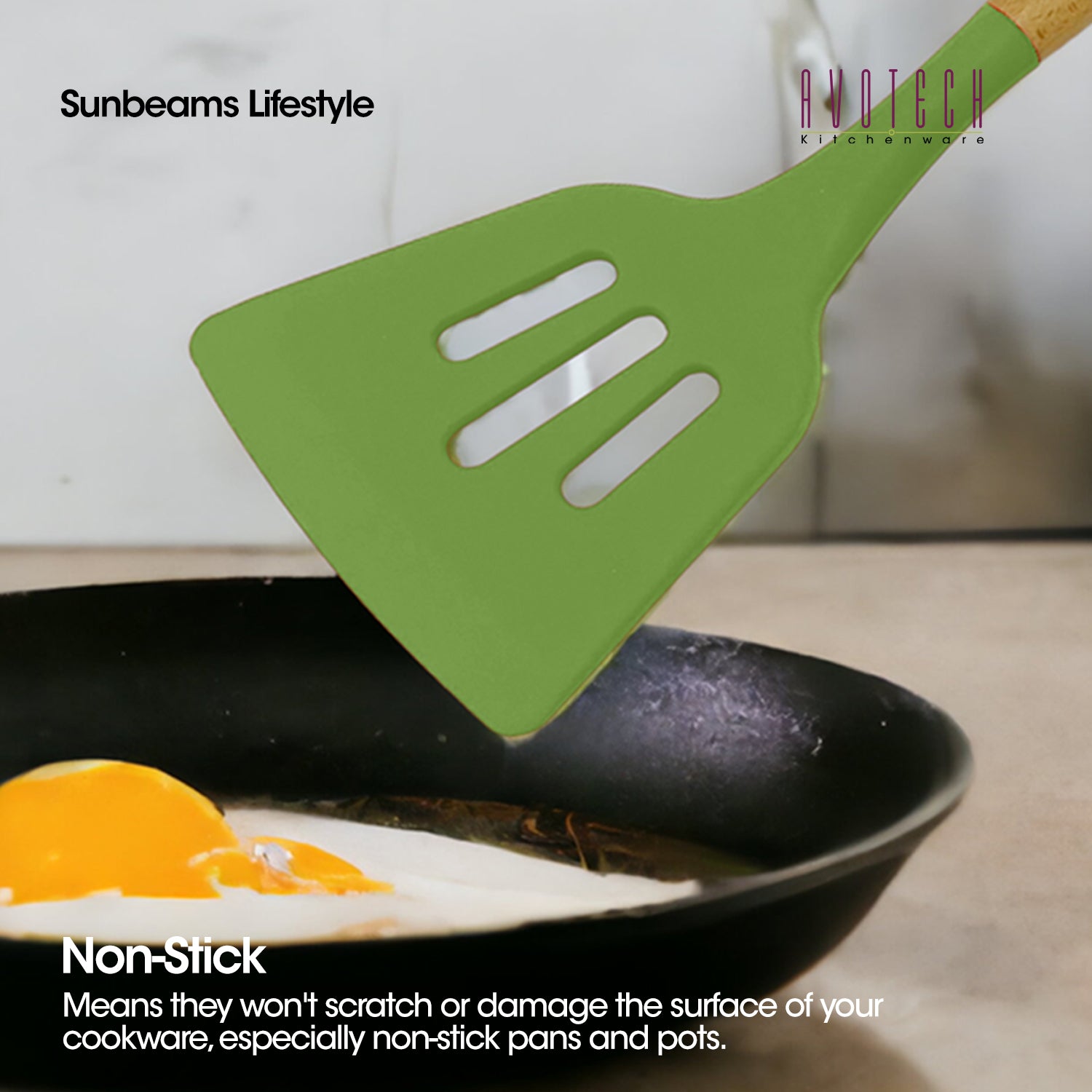 Slique Avotech Kitchen Utensils Collection Silicone & Nylon Cooking Tools