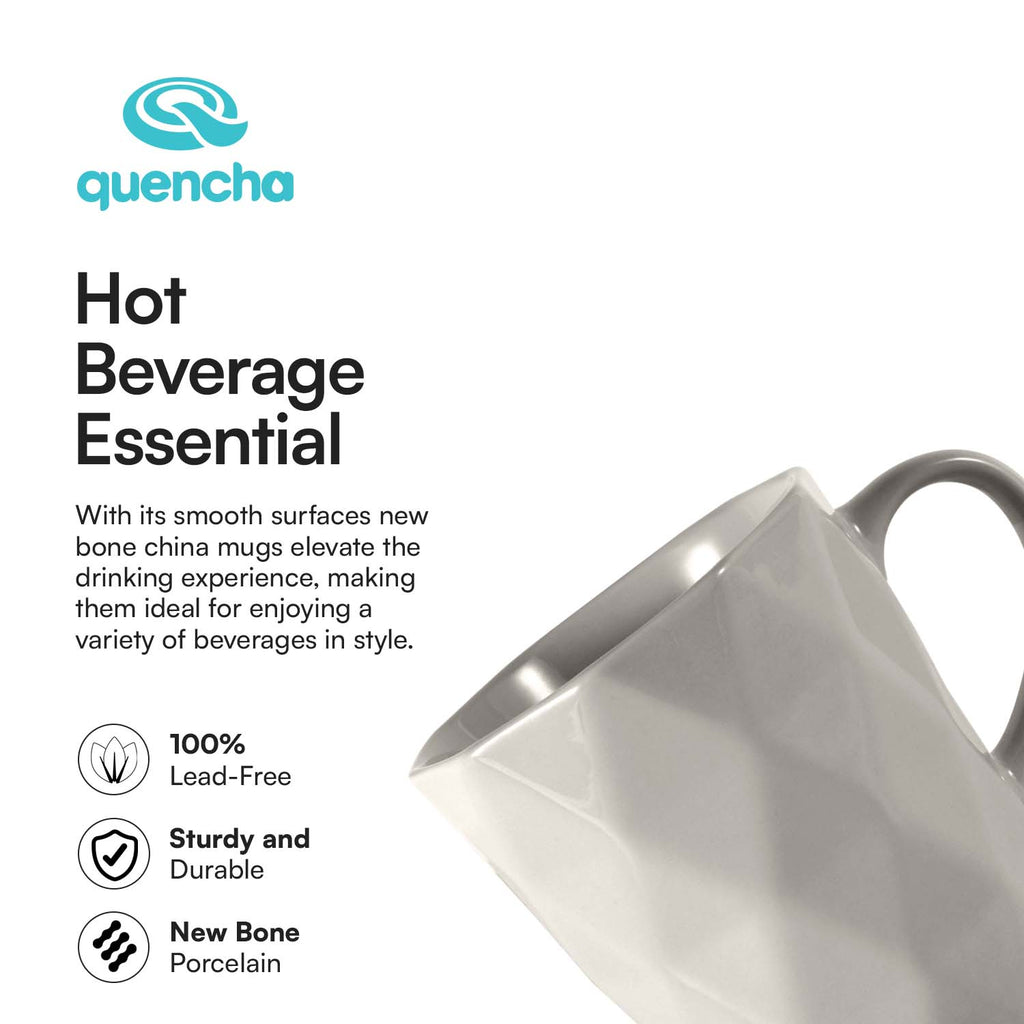Quencha 325ml Chip Resistant Coffee Mug Porcelain Coffee Cup