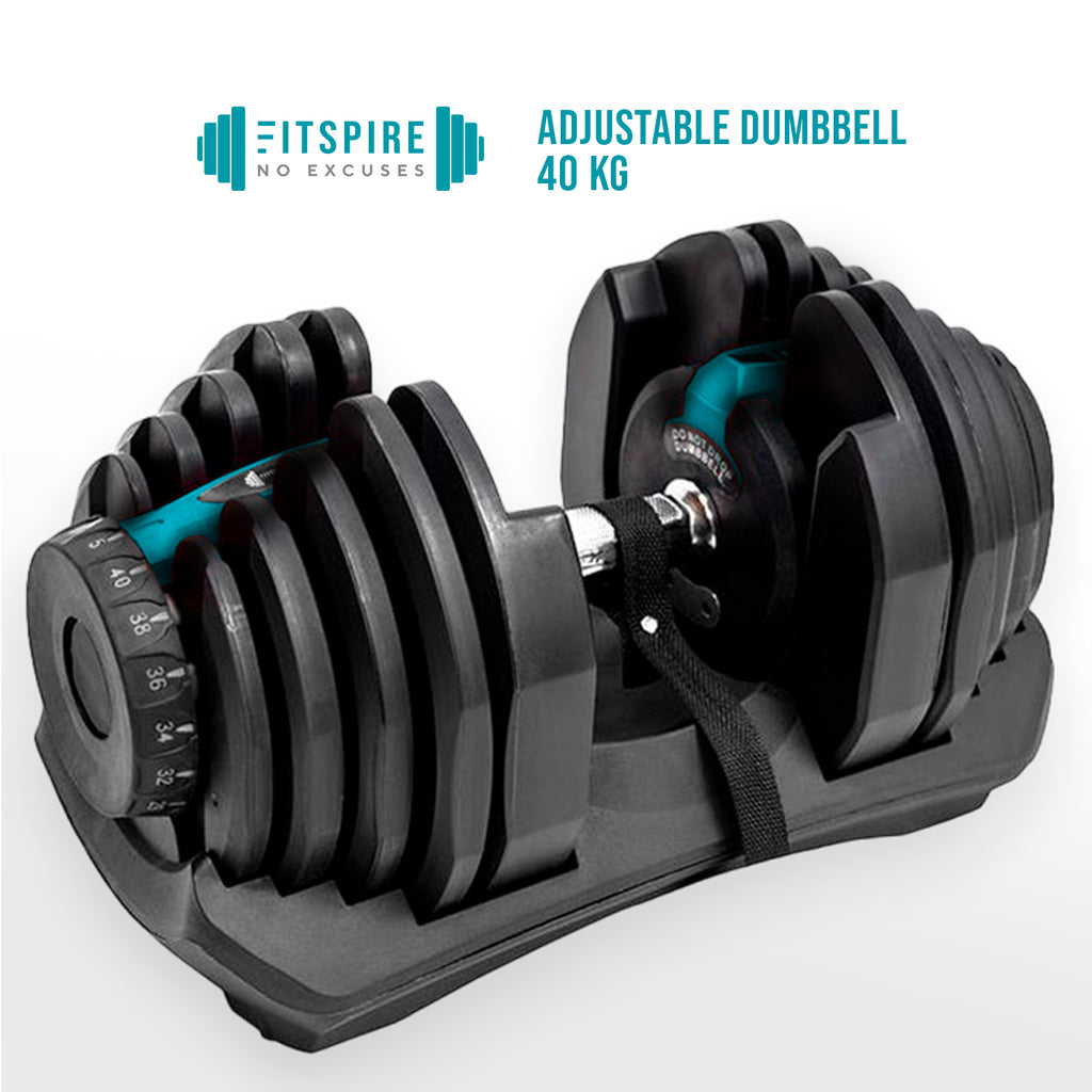 FITSPIRE Adjustable Dumbbell Weight lift Dumbbell Exercise Fitness Strength Training Workout Equipment