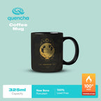 Quencha 325ml Chip Resistant Coffee Mug with Zodiac Design Porcelain Coffee Cup