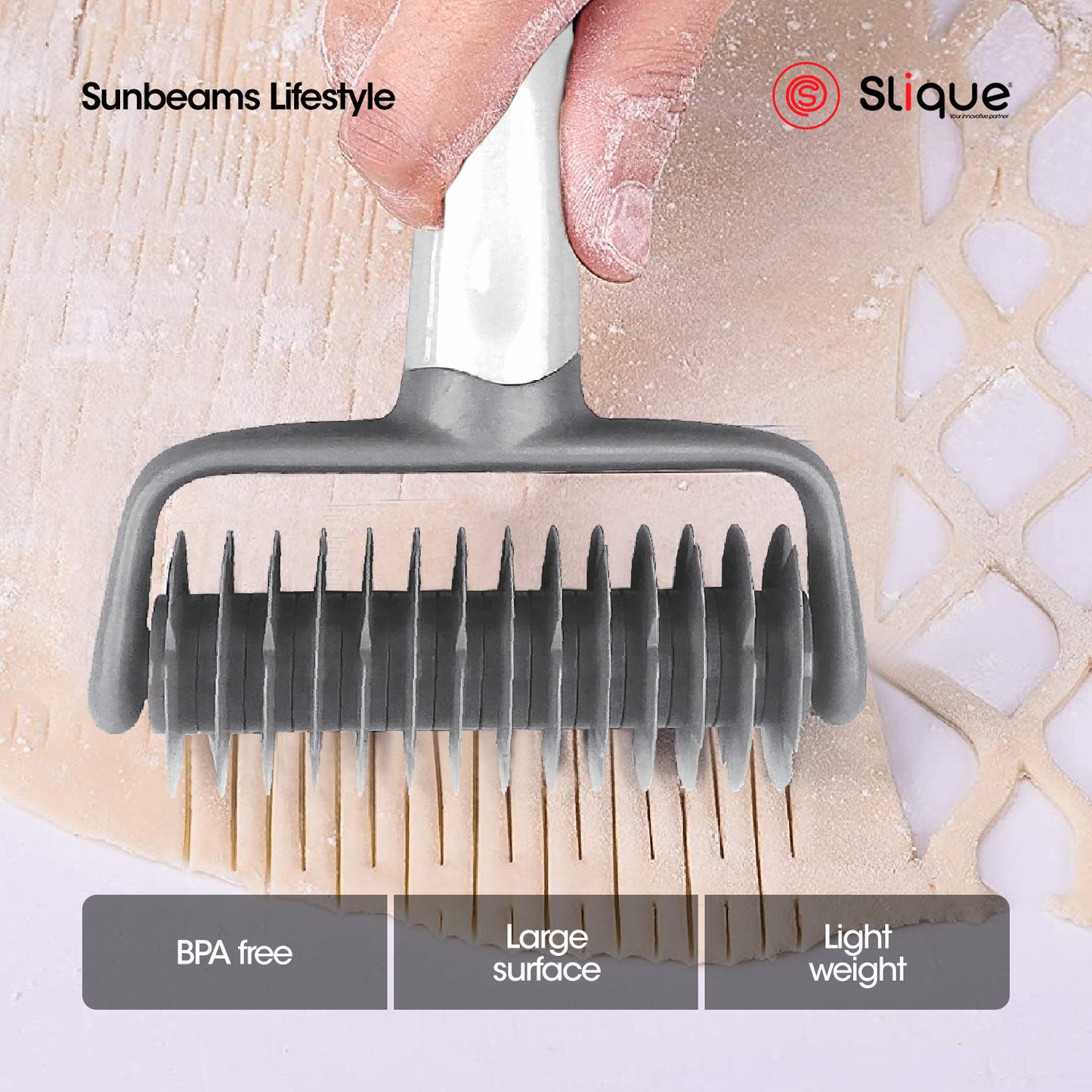 SLIQUE Premium Lattice Roller Dough Cutter