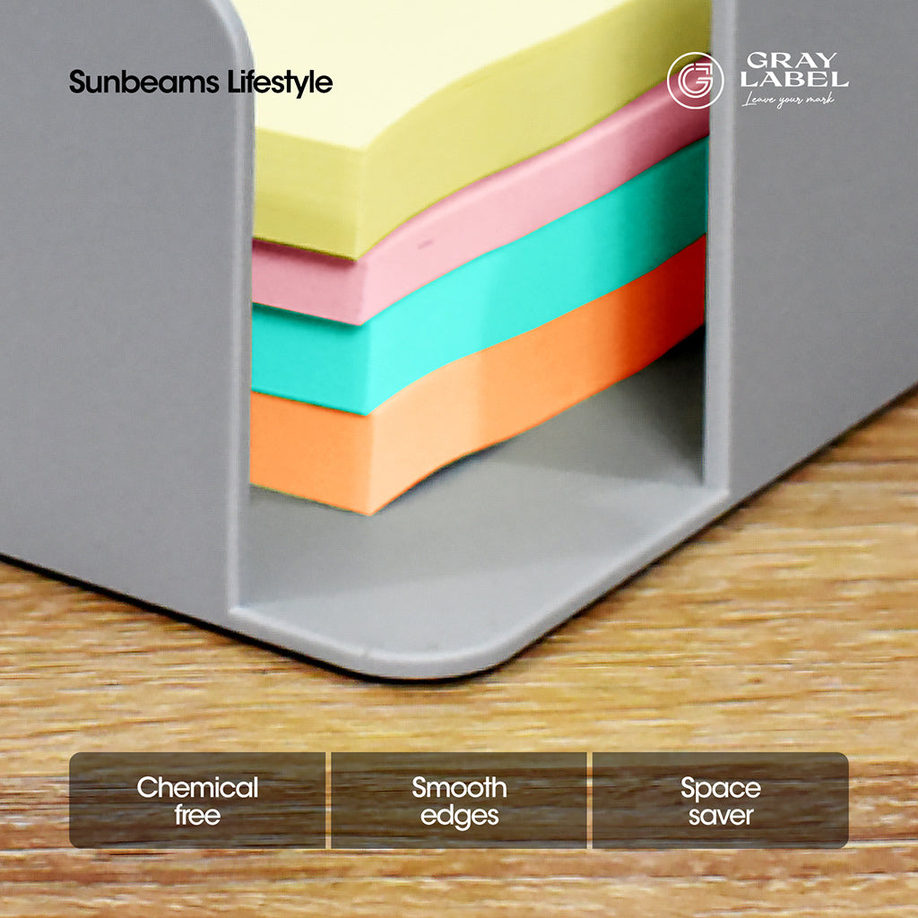 Gray Label Premium Memo Holder High Impact Polystyrene Plastic