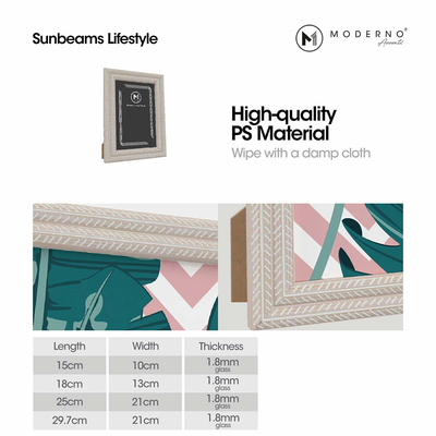 MODERNO Single Picture Frame Made of Fiberboard Perfect display for Living Room, Bedroom, Study Room, Counter top, Tabletop
