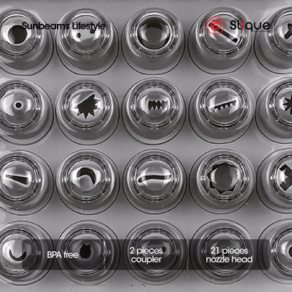 SLIQUE Premium Cake, Cupcake Icing & Decorating Nozzles Set of 25