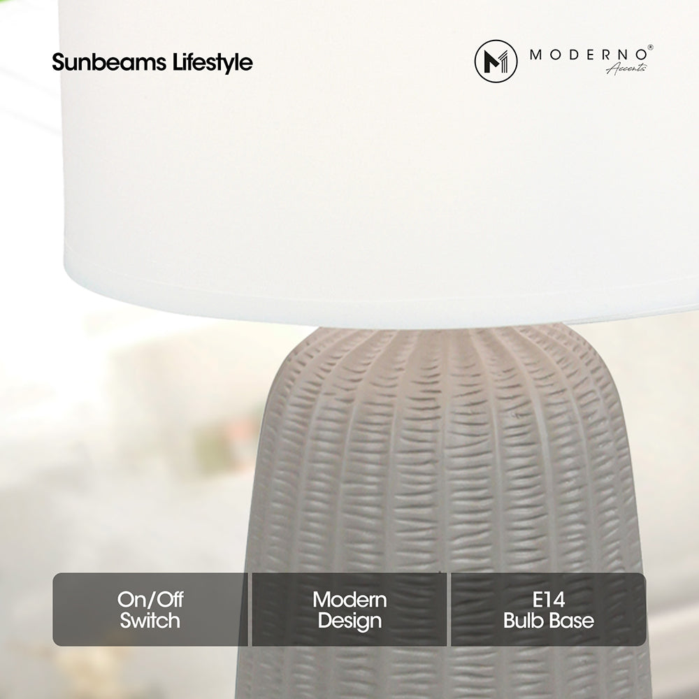 MODERNO Premium Ceramic Table Lamp Amazing Gift Ideas for Any Occasion!