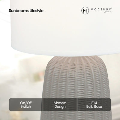MODERNO Premium Ceramic Table Lamp Amazing Gift Ideas for Any Occasion!