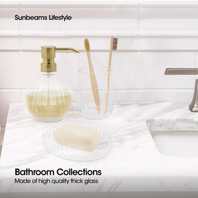 PRIMEO Glass Soap Dish 13.8x10x3 cm Amazing Gift Idea For Any Occasion!