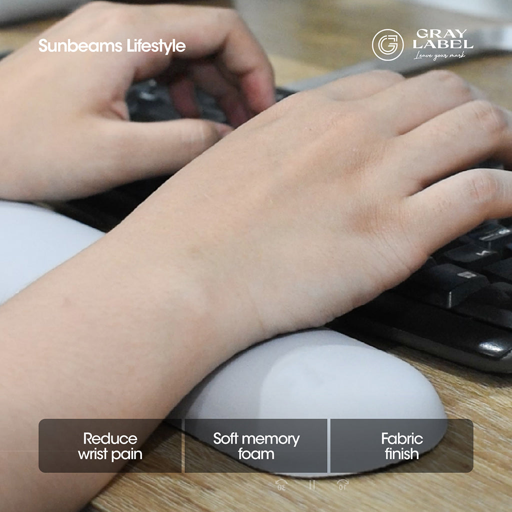 Gray Label Premium Keyboard Wrist Rest Memory Foam