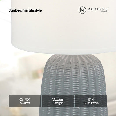 MODERNO Premium Ceramic Table Lamp Amazing Gift Ideas for Any Occasion!
