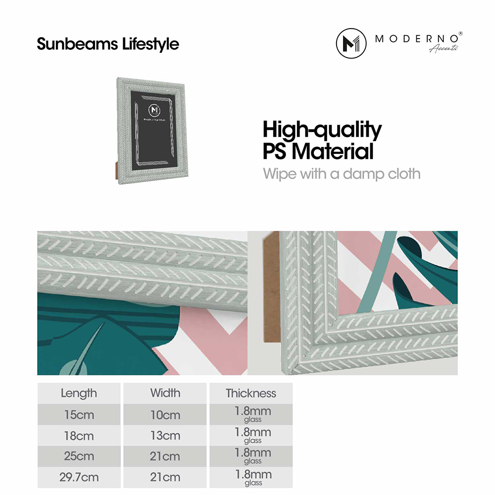 MODERNO Single Picture Frame Made of Fiberboard Perfect display for Living Room, Bedroom, Study Room, Counter top, Tabletop