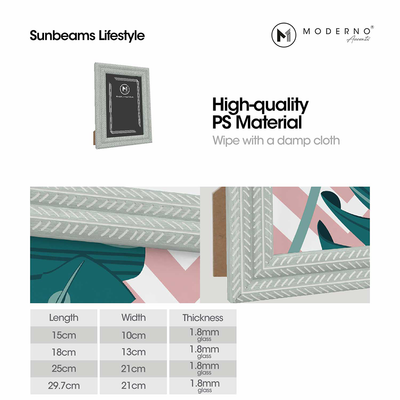 MODERNO Single Picture Frame Made of Fiberboard Perfect display for Living Room, Bedroom, Study Room, Counter top, Tabletop