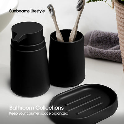 PRIMEO 3-pieces Bathroom Set 8x13.5|8x10|13.3x8.8x2.6 cm ABS Plastic Amazing Gift Idea For Any Occasion!