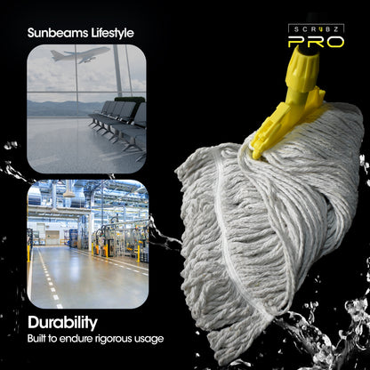 SCRUBZ Pro Wet Cotton Mop Combo 20oz, Floor mop