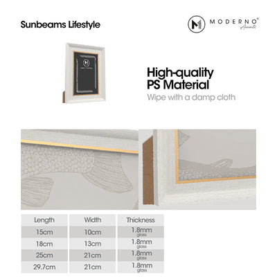MODERNO Single Picture Frame Made of Fiberboard Perfect display for Living Room, Bedroom, Study Room, Counter top, Tabletop