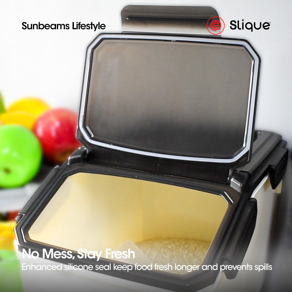 SLIQUE Premium PP Rice Storage Container w/ Measuring Cup