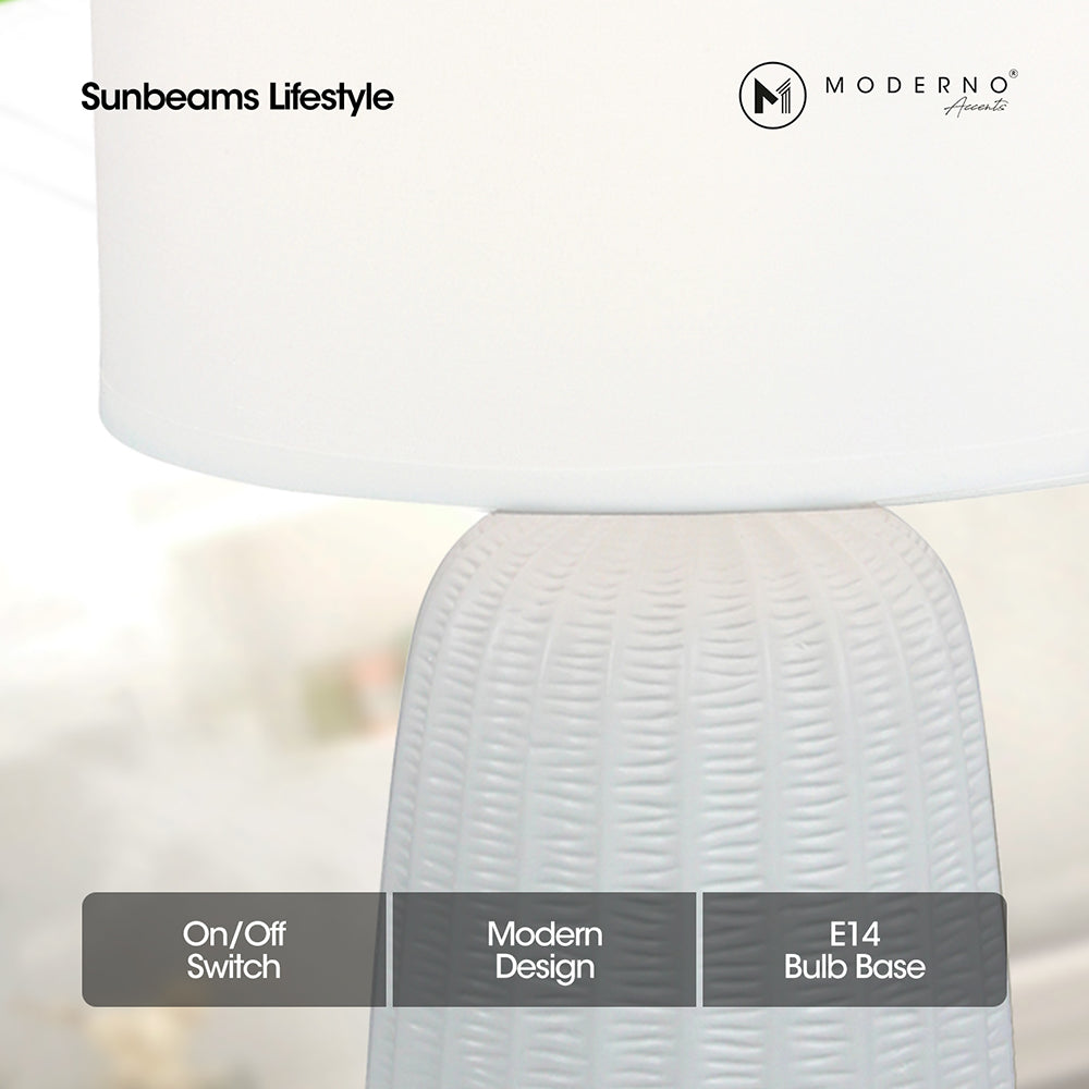 MODERNO Premium Ceramic Table Lamp Amazing Gift Ideas for Any Occasion!