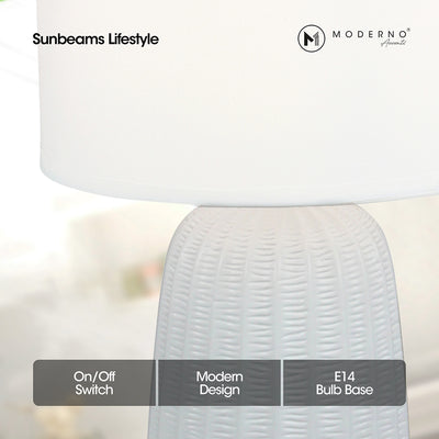 MODERNO Premium Ceramic Table Lamp Amazing Gift Ideas for Any Occasion!