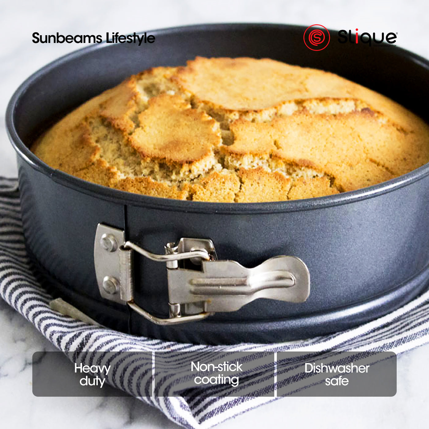 SLIQUE Nonstick Bakeware Round Spring form Cake Pan