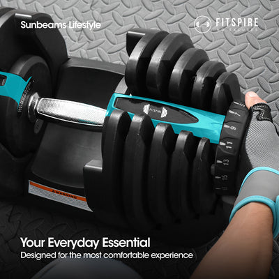 FITSPIRE Adjustable Dumbbell Steel | Exercise | Fitness | Home Gym | Workout Equipment | Yoga Amazing Gift Idea For Any Occasion!
