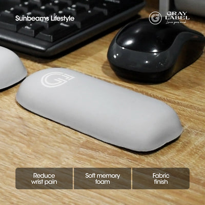 GRAY LABEL Premium Mouse Wrist Rest Memory Foam