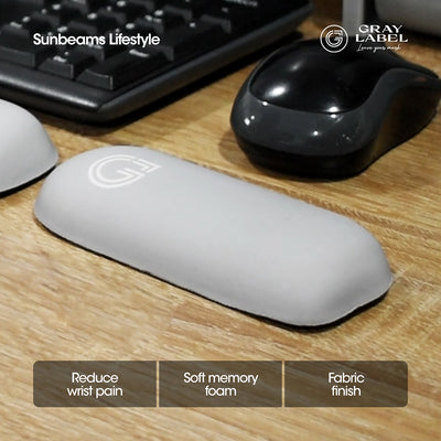 Gray Label Premium Mouse Wrist Rest Memory Foam