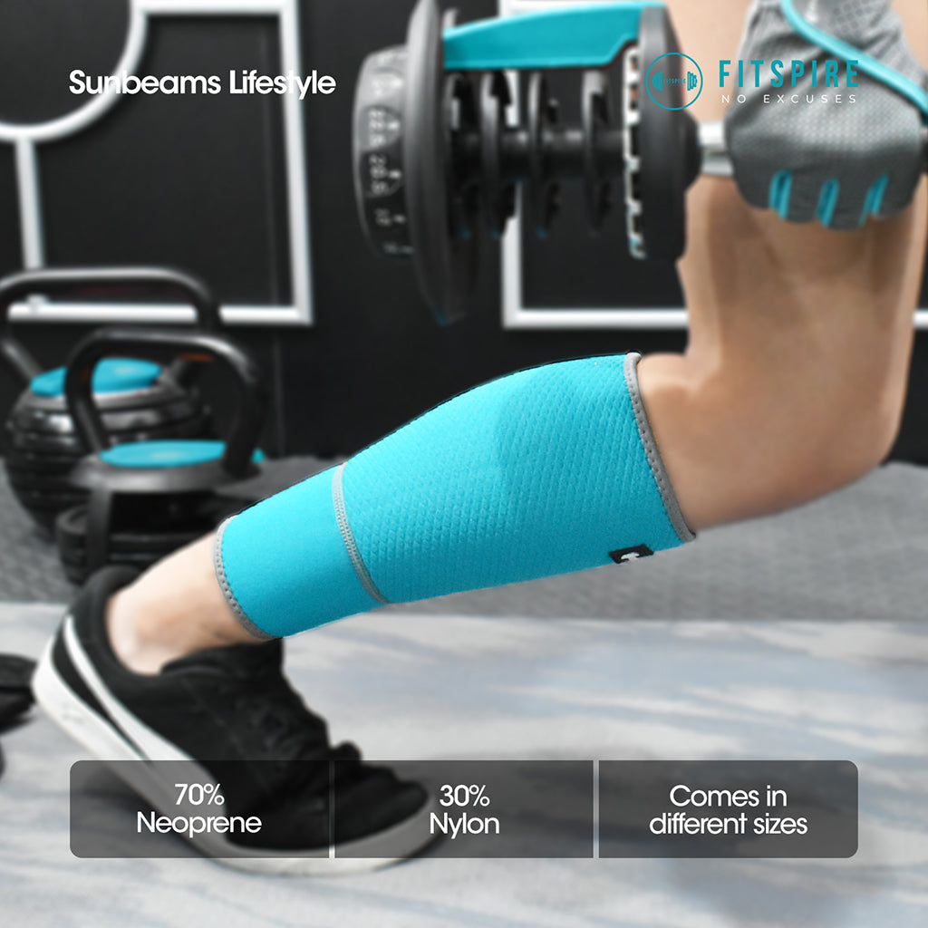 FITSPIRE Calf Support 70% Neoprene | 30% Nylon Exercise| Fitness| Home Gym| Workout Equipment| Yoga Amazing Gift Idea For Any Occasion!