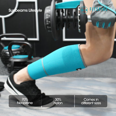 FITSPIRE Calf Support 70% Neoprene | 30% Nylon Exercise| Fitness| Home Gym| Workout Equipment| Yoga Amazing Gift Idea For Any Occasion!