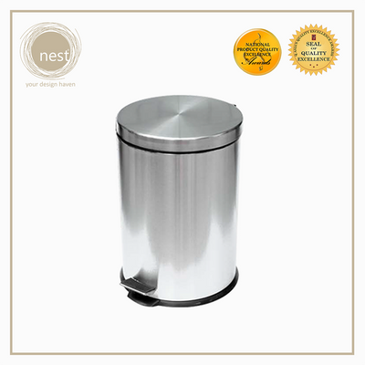 NEST DESIGN LAB Premium Stainless Steel Pedal Bin Soft Close Amazing Gift Idea For Any Occasion!
