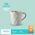 Quencha 325ml Chip Resistant Coffee Mug Porcelain Coffee Cup