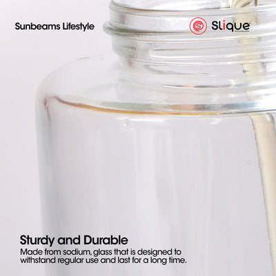 SLIQUE Premium Sodium Glass Oil Dispenser Jar, Condiments Organizer Bottle, Oil Container Bottle, Sauce Oil Dispenser Bottle 300/600ml - Food Container & Storage Essentials