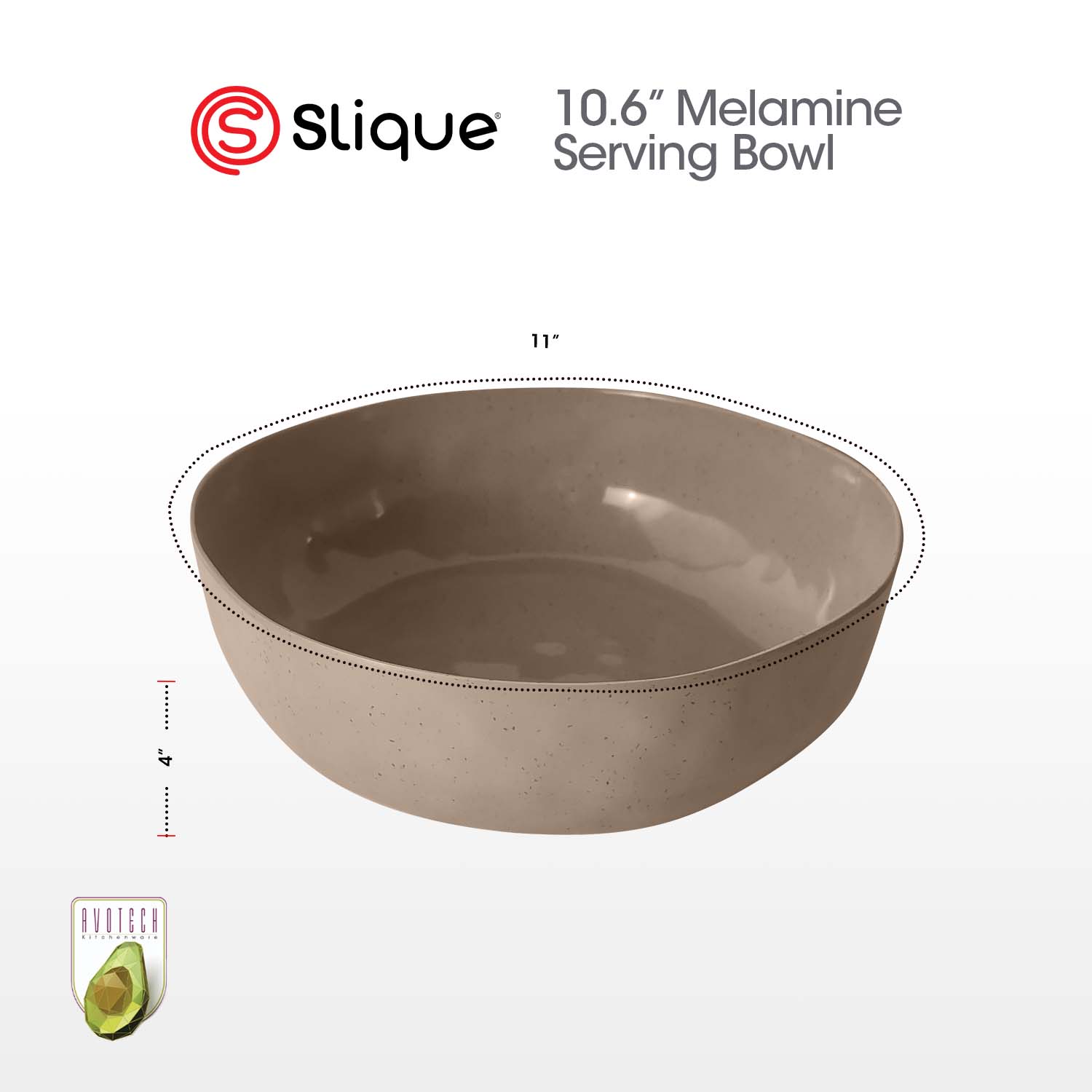 Slique Avotech Melamine Dinnerware Collection – Plates, Bowls, Tumblers & Spoon | Durable, Lightweight, BPA-Free