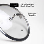 CRYSALIS INOX Stainless Steel Cookware Set - Honeycomb Non-Stick Frypan, Saucepan, Dutch Oven, Wok Pan