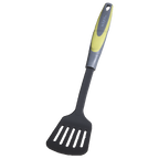 SLIQUE Nylon Kitchen Tools TPR Silicone Handle Spaghetti Slotted Spoon Turner Skimmer Ladle