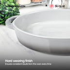 SLIQUE Marble Glass Baking Dish Oval | Round | Rectangle | Square | Small & Large Serving Dish