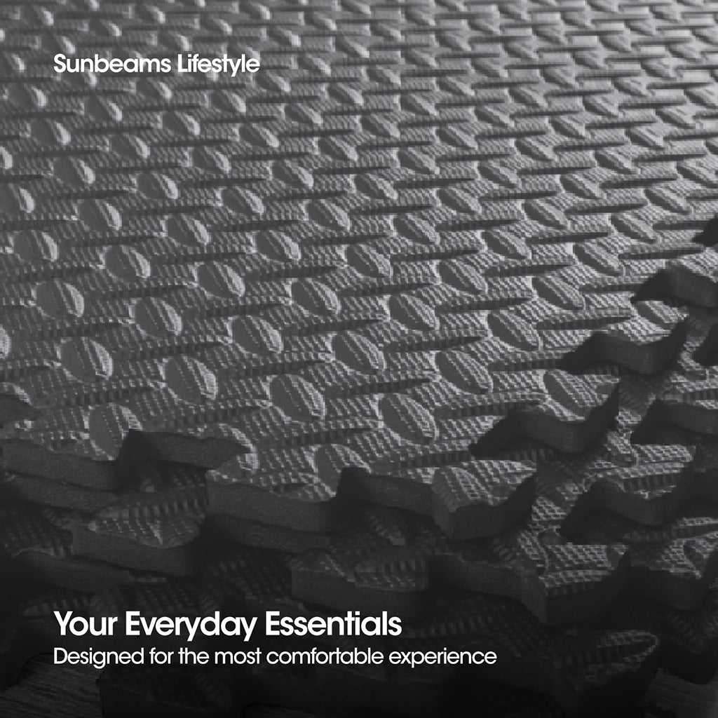 FITSPIRE Premium EVA Interlocking Mat w/o Edges Set of 4 Workout Equipment Amazing Gift Idea for Any Occasion!