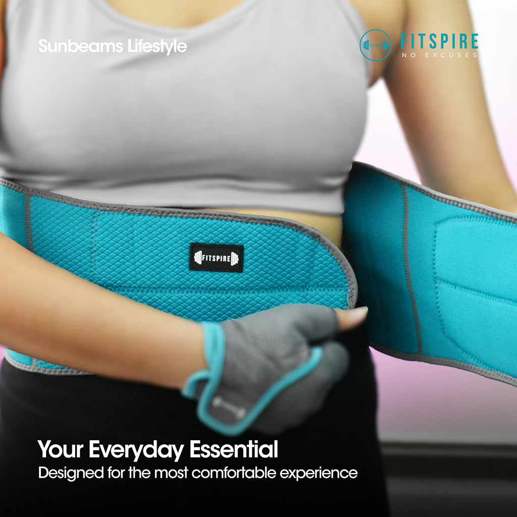 FITSPIRE Waist Support 70% Neoprene | 30% Nylon Exercise| Fitness| Home Gym| Workout Equipment| Yoga Amazing Gift Idea For Any Occasion!