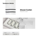 PRIMEO Shower Curtain 180x180 cm 90 GSM