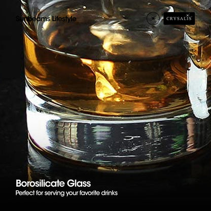 CRYSALIS Rock Glass Set of 2 | 300ml Drinking Glass