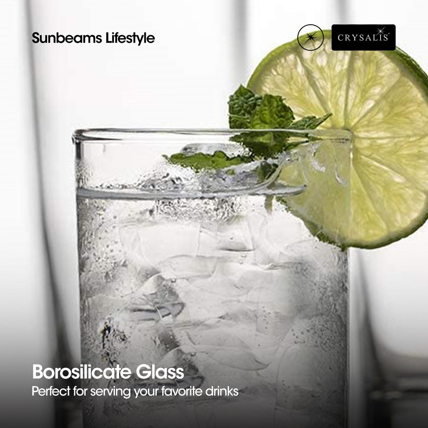 CRYSALIS Highball Glass Set of 2