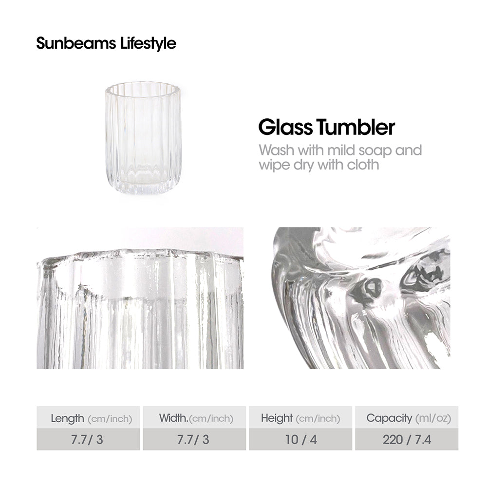 PRIMEO Glass Tumbler 7.7x10cm Amazing Gift Idea For Any Occasion!