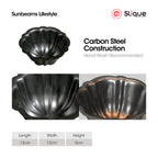 SLIQUE Premium Non-Stick Flower Muffin Pan Oven Safe 12x12x5cm