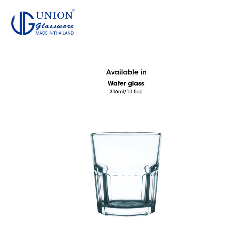 UNION GLASS Thailand Premium Clear Glass Rock Glass Water, Juice, Soda, Liquor Glass 420ml | 14.5oz Set of 6 Amazing Gift Idea For Any Occasion!