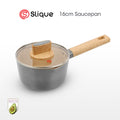 Slique AvoTech Ceramic Cookware Collection Heavy-Duty Non-Stick Frypan Wok Dutch Oven PFOA-Free Induction