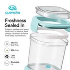 Quencha Kids Food Storage Container Set BPA Free Leak Proof Stackable Lunch Box Food Keeper